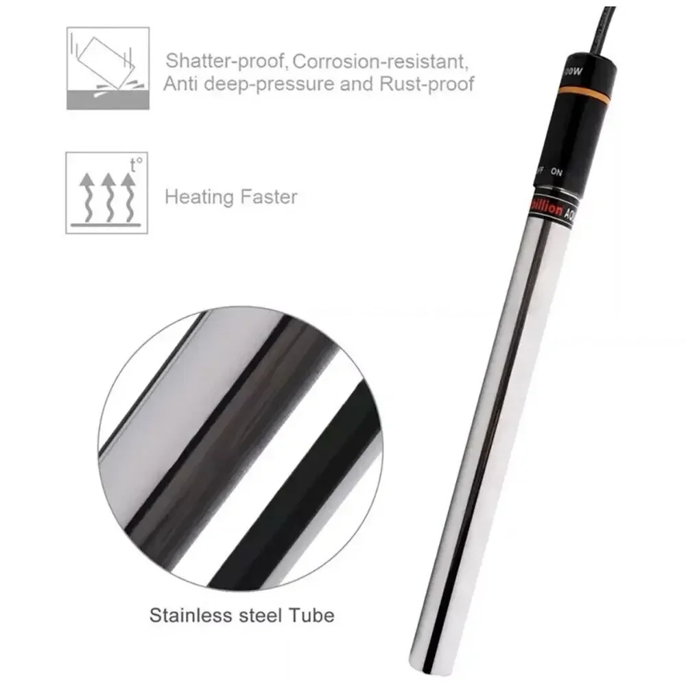 500w Anti Explosion Aquarium Heater With Alarm